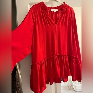 LOFT red blouse